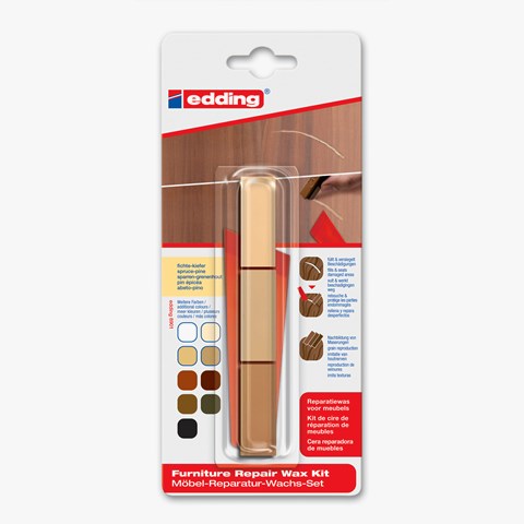 edding 8901 Möbel-Reparatur-Wachs-Set fichte-kiefer (Art.-Nr.: 4-8901-1-4609)