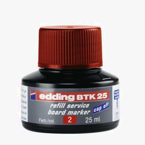 edding BTK 25 Nachfülltinte für Whiteboardmarker rot, 25 ml (Art.-Nr.: 4-BTK25002)