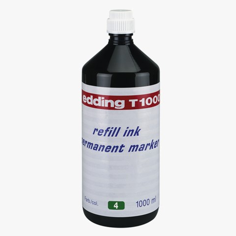 edding T 1000 Nachfülltinte für Permanentmarker grün, 1000 ml (Art.-Nr.: 4-T1000004)