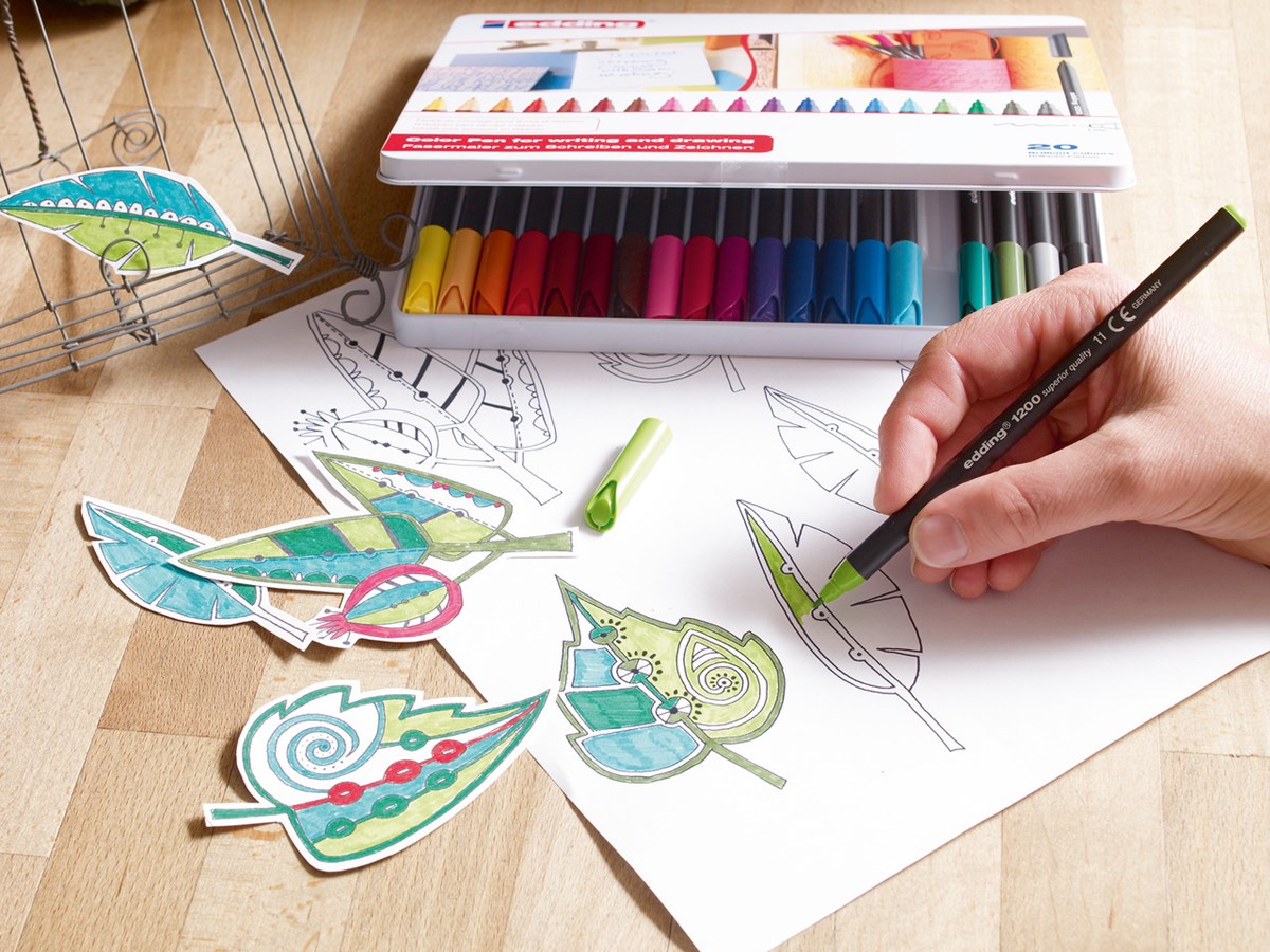 edding 1200 Fasermaler pastell honigmelone, Rundspitze 1 mm (Art.-Nr.: 4-1200083)