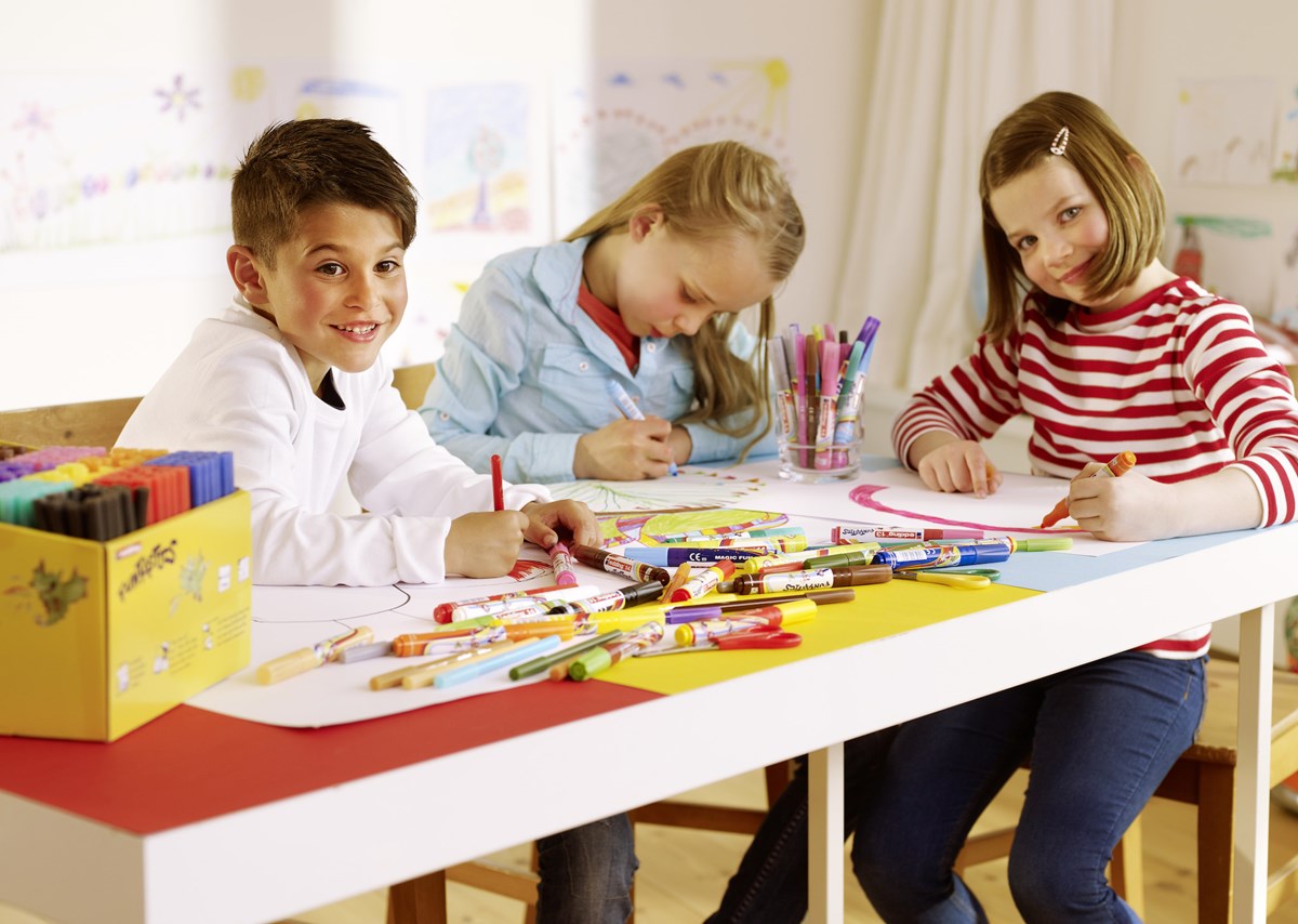 edding 15 FUNTASTICS Kinderfasermaler 12er Set sortiert, Rundspitze 1 mm (Art.-Nr.: 4-15-12)