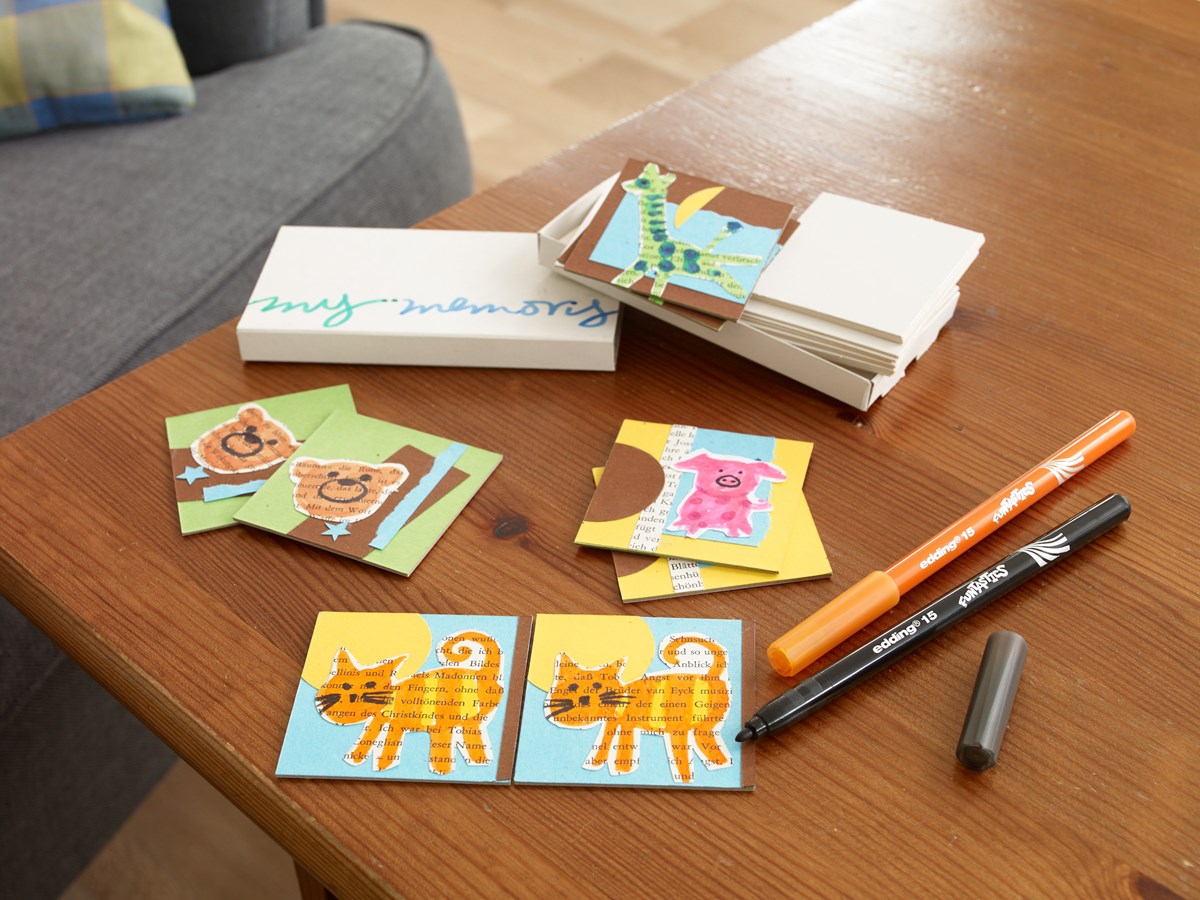 edding 15 FUNTASTICS Kinderfasermaler 12er Set sortiert, Rundspitze 1 mm (Art.-Nr.: 4-15-12)