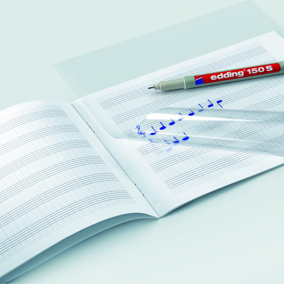 edding 150 S Non-permanenter Folienschreiber 4er Set sortiert, Rundspitze 0,3 mm (Art.-Nr.: 4-150-4)