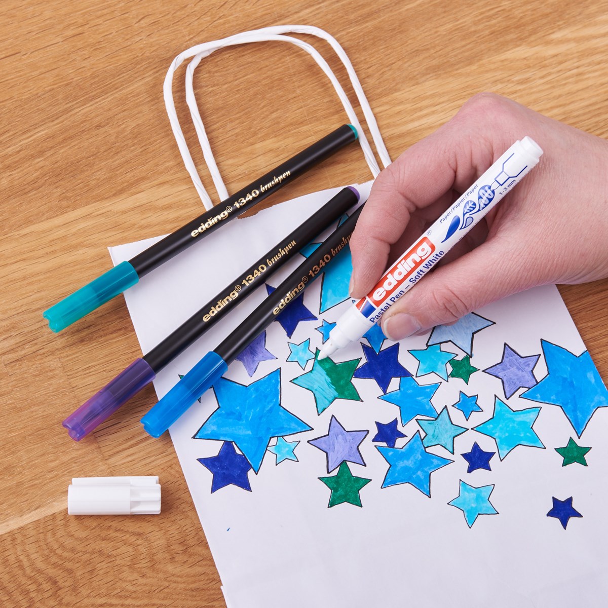 edding 1500 Pastellstift weiß, Rundspitze 1-3 mm (Art.-Nr.: 4-1500049)