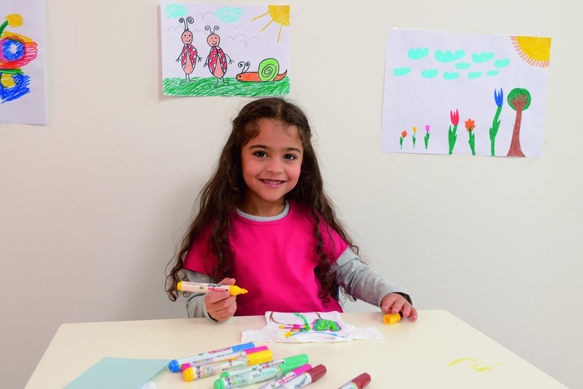 edding 17 Funtastics Kindertextilmaler 5er Set sortiert, Rundspitze 2-3 mm (Art.-Nr.: 4-17-5)