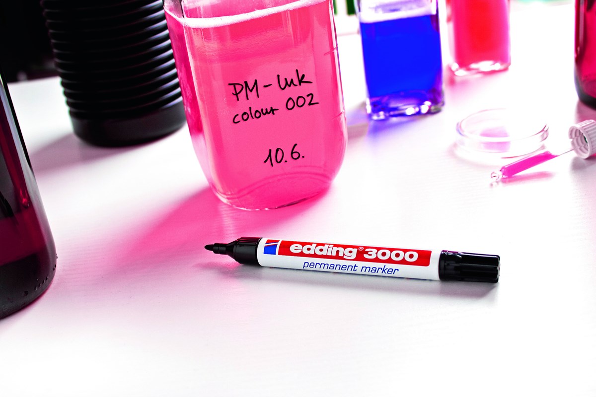 edding 3000 Permanentmarker 4er Set sortiert, Rundspitze 1,5-3 mm (Art.-Nr.: 4-3000-4-2)