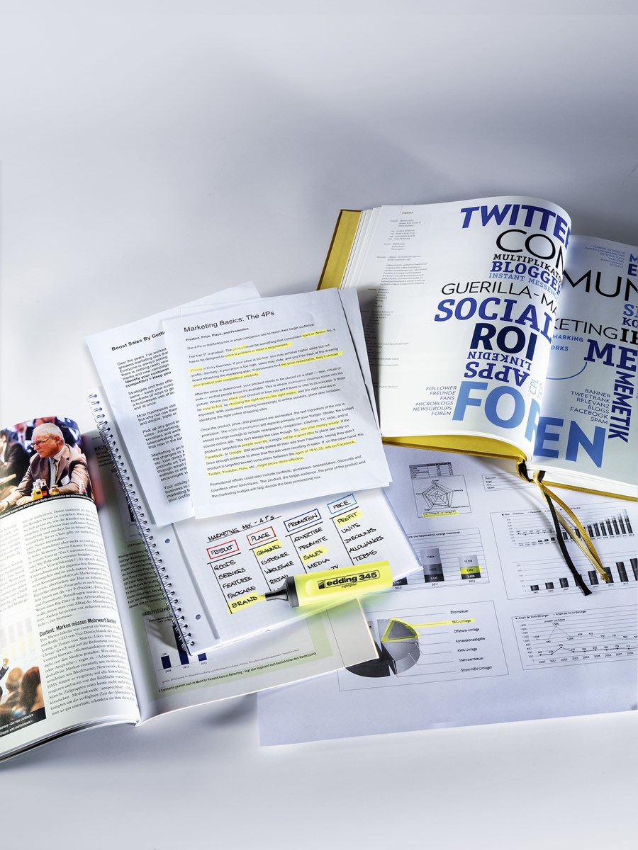 edding 345 Textmarker 4er Set sortiert, Keilspitze 2-5 mm (Art.-Nr.: 4-345-4)