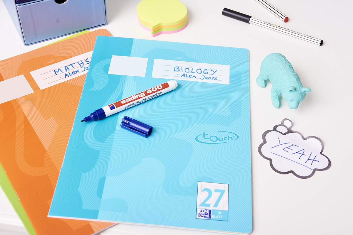 edding 400 Permanentmarker 4er Set sortiert, Rundspitze 1 mm (Art.-Nr.: 4-400-4-2)