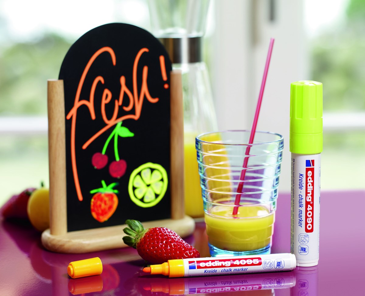 edding 4090 Kreidemarker braun, Keilspitze 4-15 mm (Art.-Nr.: 4-4090007)