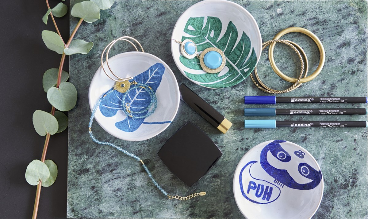 edding 4200 Porzellanpinselstift 6er Set warm sortiert, Pinselspitze 1-4 mm (Art.-Nr.: 4-4200-6999)