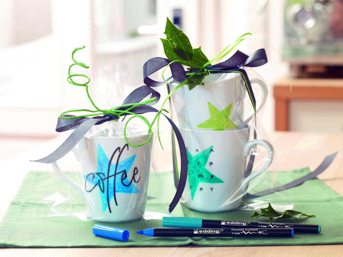 edding 4200 Porzellanpinselstift 6er Set warm sortiert, Pinselspitze 1-4 mm (Art.-Nr.: 4-4200-6999)