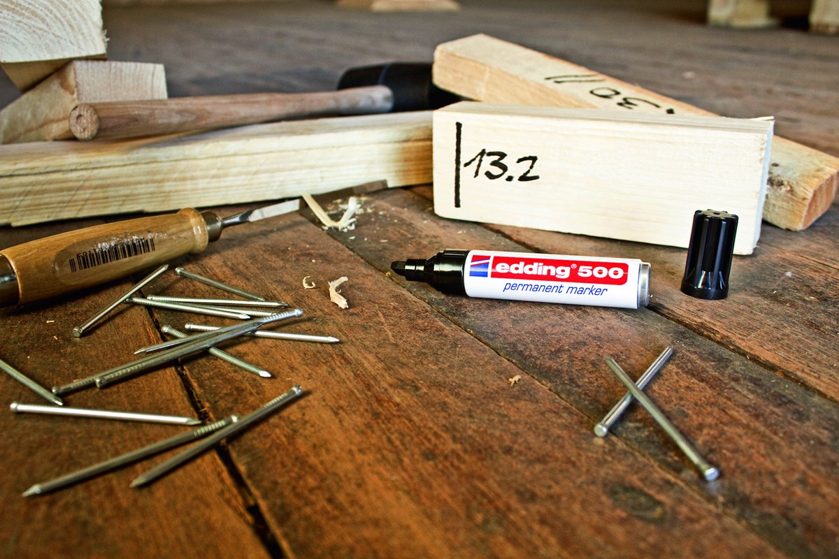 edding 500 Permanentmarker hellblau, Keilspitze 2-7 mm (Art.-Nr.: 4-500010)