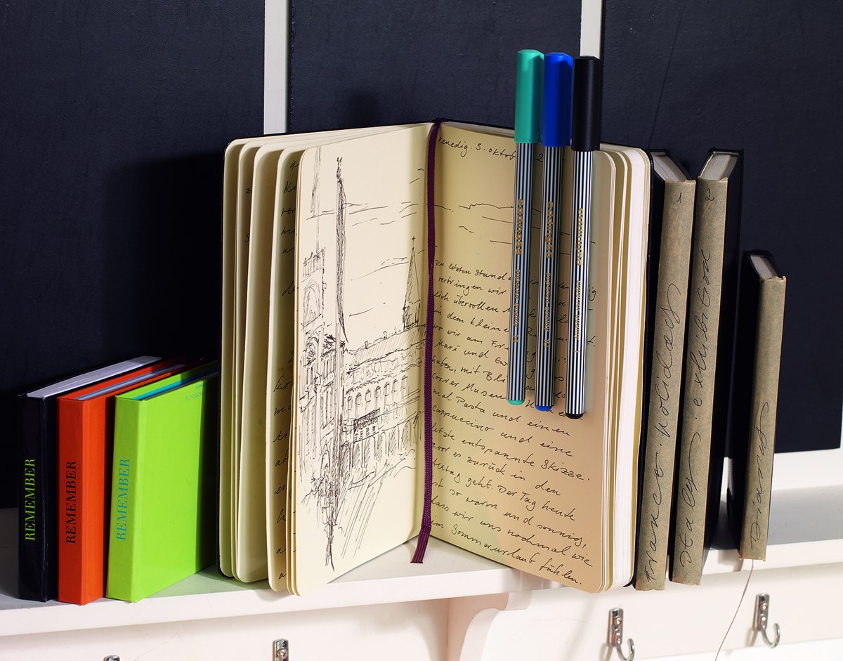 edding 55 Fineliner karminrot, Kunststoffspitze 0,3 mm (Art.-Nr.: 4-55019)