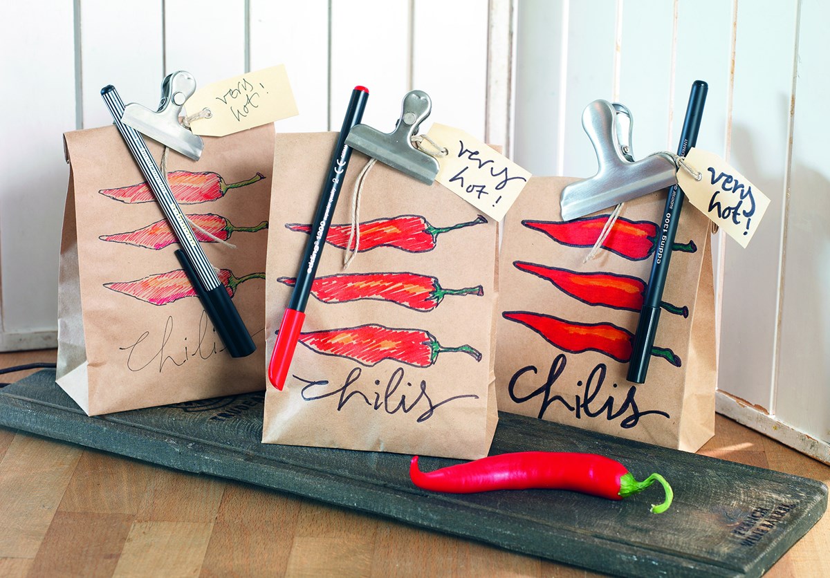 edding 55 Fineliner karminrot, Kunststoffspitze 0,3 mm (Art.-Nr.: 4-55019)