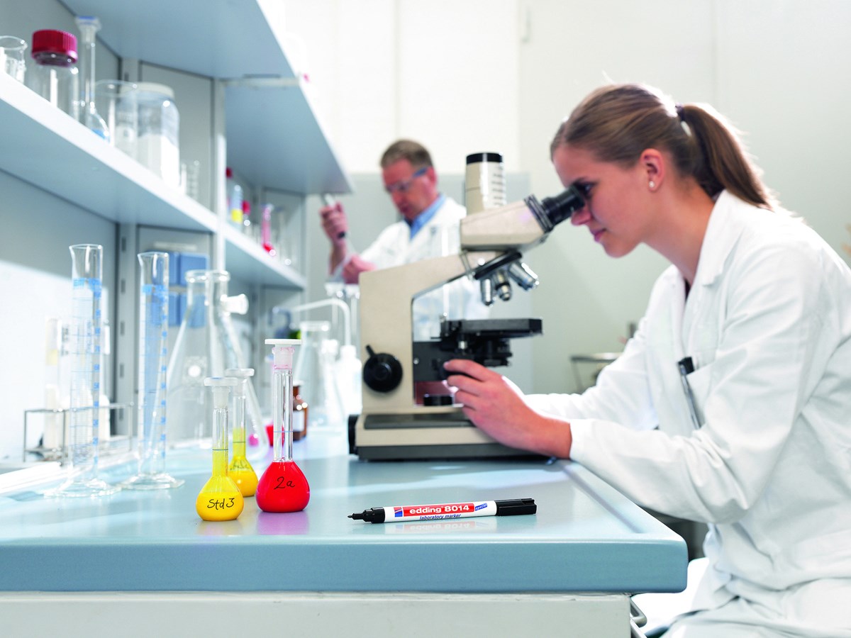 edding 8014 Labormarker Schwarz, Rundspitze 1 mm (Art.-Nr.: 4-8014)