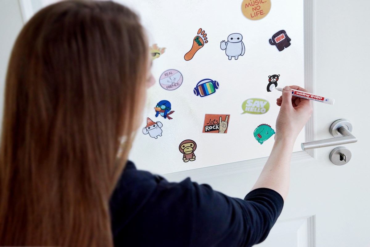 edding 8180 Etikettenlösemarker transparent, Keilspitze 4 mm (Art.-Nr.: 4-8180-1-4)