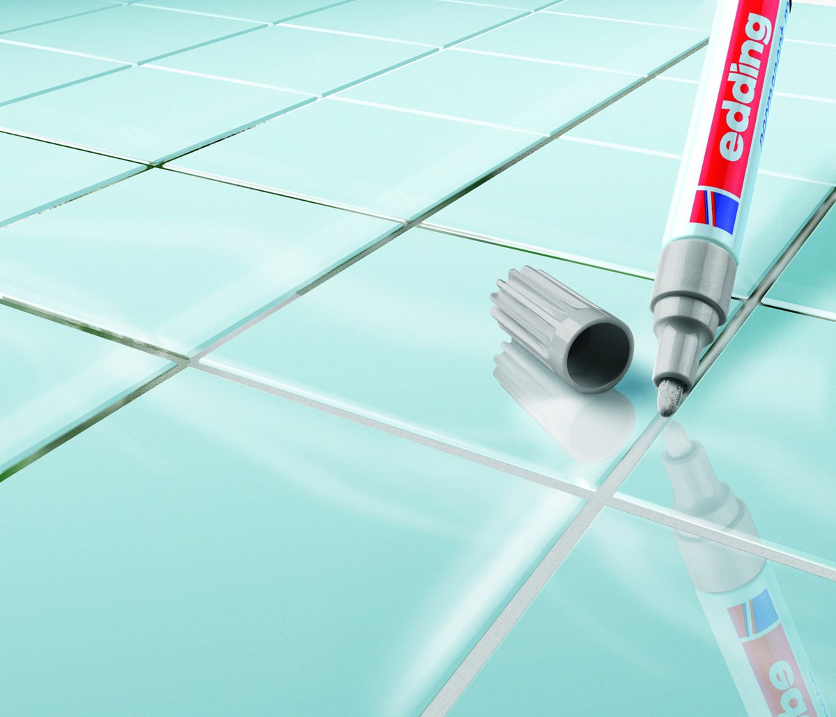 edding 8200 Fugenmarker silbergrau, Rundspitze 2-4 mm (Art.-Nr.: 4-8200-1-4026)