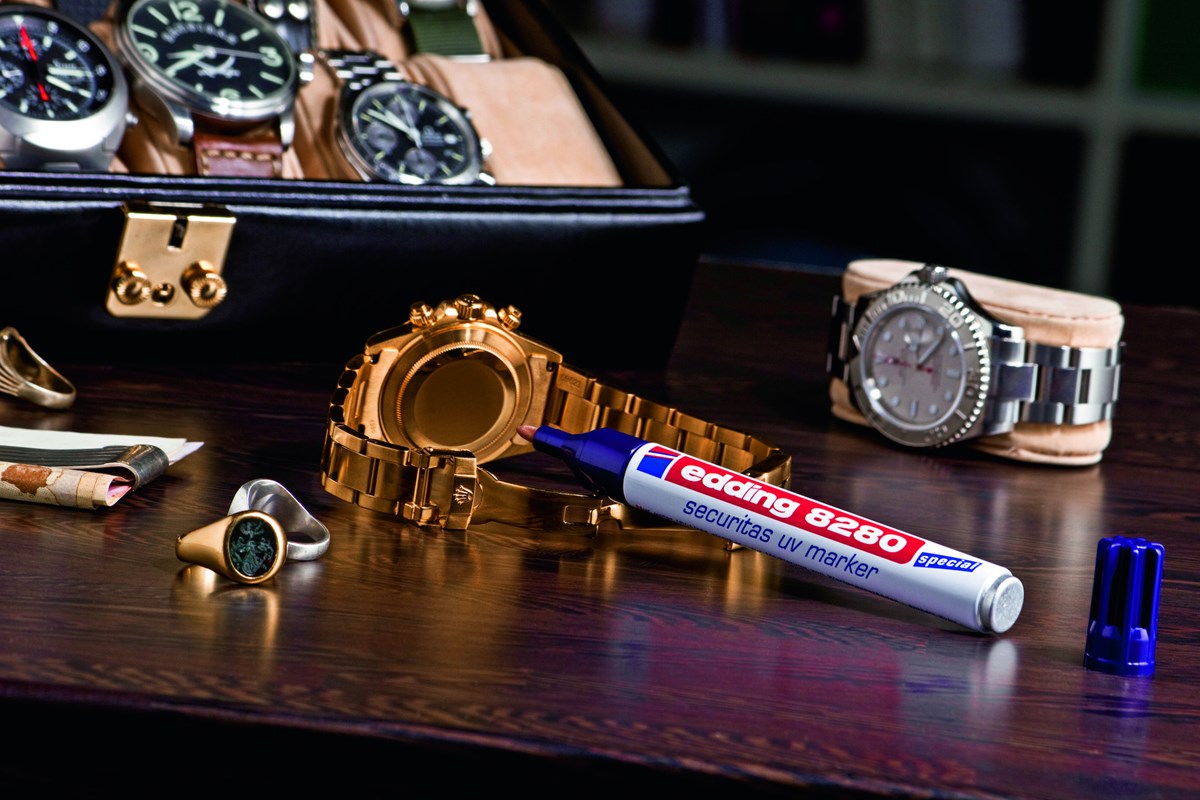 edding 8280 Securitas UV-Marker farblos, Rundspitze 1,5-3 mm (Art.-Nr.: 4-8280100)