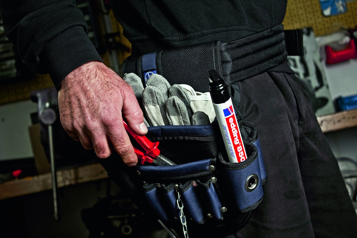 edding 850 Permanentmarker schwarz, Keilspitze 5-15 mm (Art.-Nr.: 4-850001)