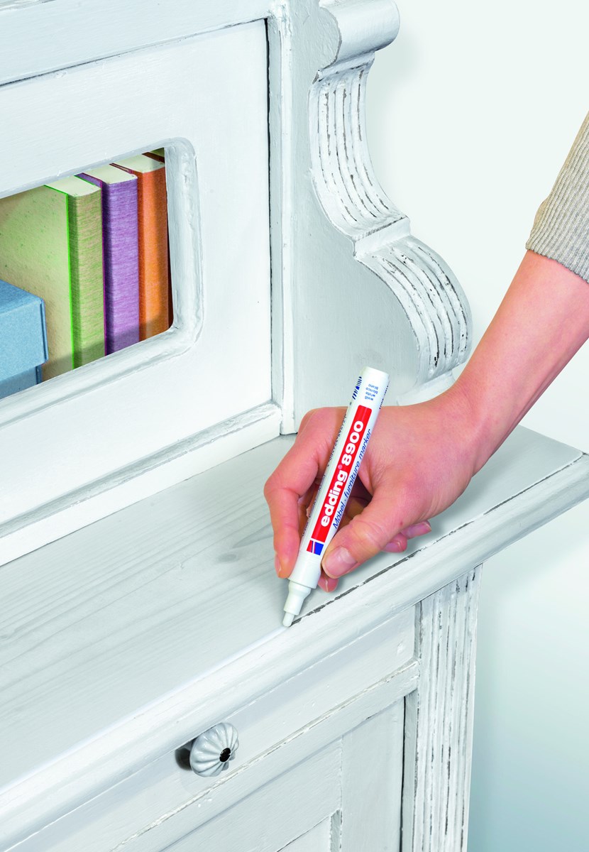 edding 8900 Möbelmarker Reinweiß, Rundspitze 1,5-2 mm (Art.-Nr.: 4-8900-1-4624)