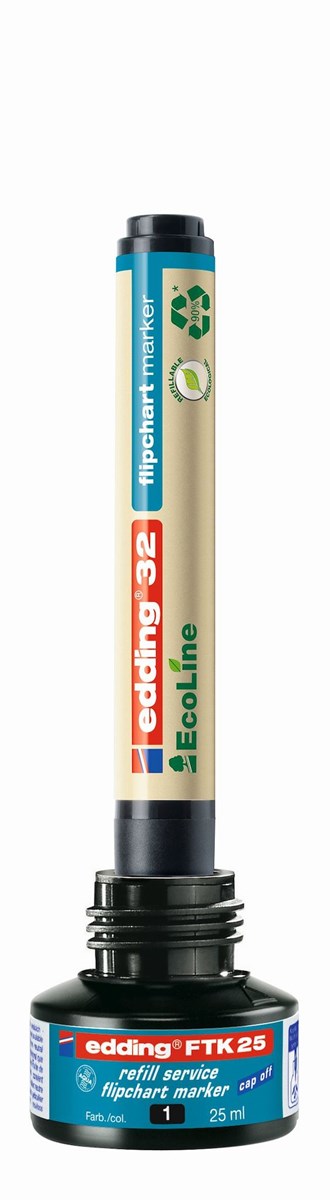 edding FTK 25 Nachfülltinte für Flipchartmarker blau, 25 ml (Art.-Nr.: 4-FTK25003)