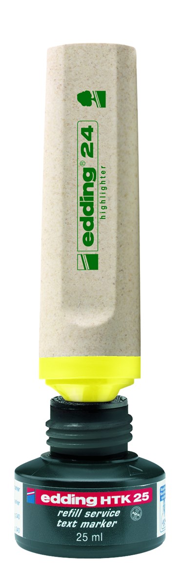 edding HTK 25 Nachfülltinte für Textmarker hellblau, 25 ml (Art.-Nr.: 4-HTK25010)