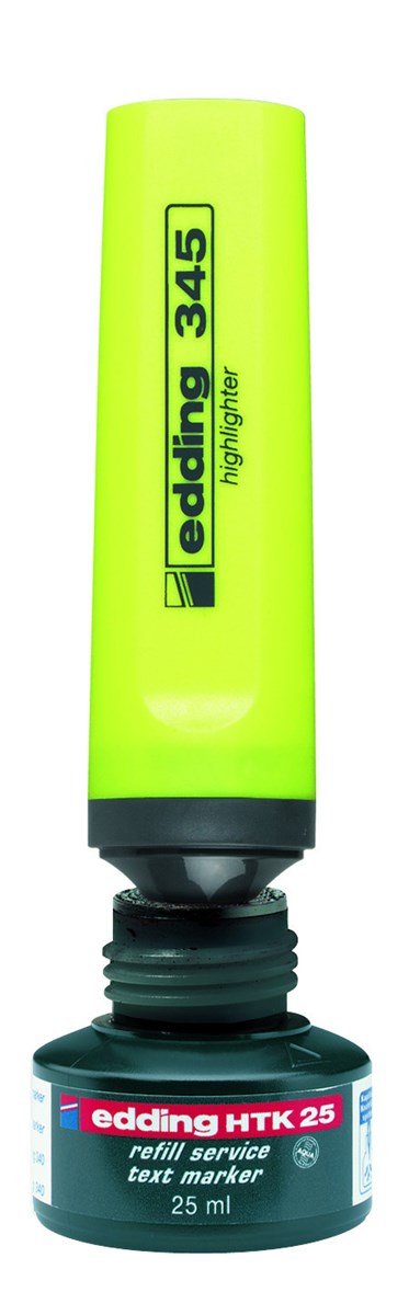 edding HTK 25 Nachfülltinte für Textmarker hellblau, 25 ml (Art.-Nr.: 4-HTK25010)