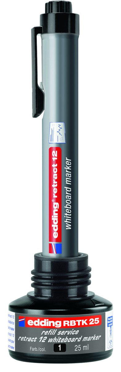 edding RBTK 25 Nachfülltinte für Whiteboardmarker blau, 25 ml (Art.-Nr.: 4-RBTK25003)
