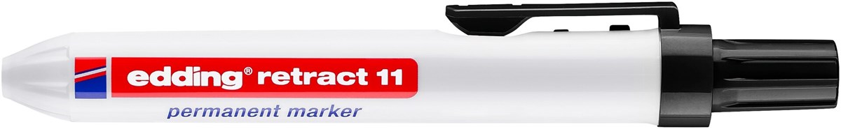 edding retract 11 Permanentmarker schwarz, Rundspitze 1,5-3 mm (Art.-Nr.: 4-11001)