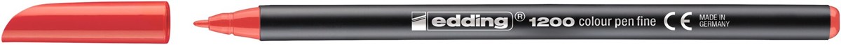 edding 1200 Fasermaler rot, Rundspitze 1 mm (Art.-Nr.: 4-1200002)