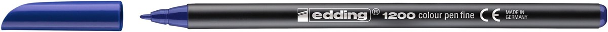 edding 1200 Fasermaler blau, Rundspitze 1 mm (Art.-Nr.: 4-1200003)