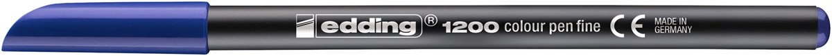 edding 1200 Fasermaler blau, Rundspitze 1 mm (Art.-Nr.: 4-1200003)
