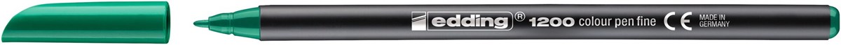edding 1200 Fasermaler grün, Rundspitze 1 mm (Art.-Nr.: 4-1200004)
