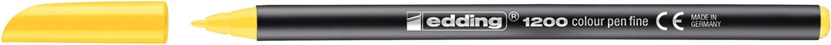 edding 1200 Fasermaler gelb, Rundspitze 1 mm (Art.-Nr.: 4-1200005)