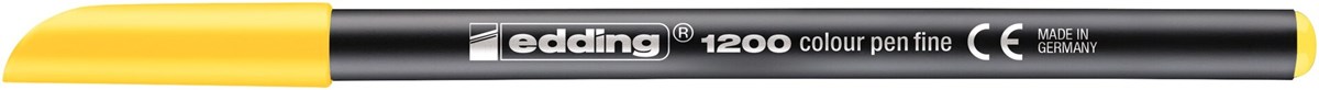 edding 1200 Fasermaler gelb, Rundspitze 1 mm (Art.-Nr.: 4-1200005)