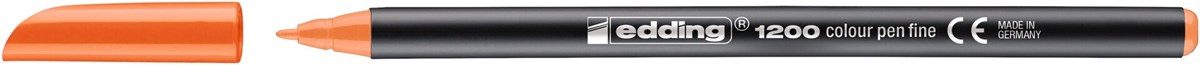 edding 1200 Fasermaler orange, Rundspitze 1 mm (Art.-Nr.: 4-1200006)