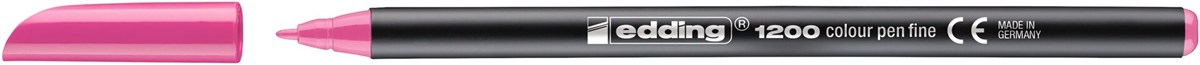 edding 1200 Fasermaler rosa, Rundspitze 1 mm (Art.-Nr.: 4-1200009)