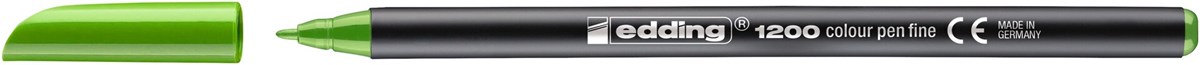 edding 1200 Fasermaler hellgrün, Rundspitze 1 mm (Art.-Nr.: 4-1200011)