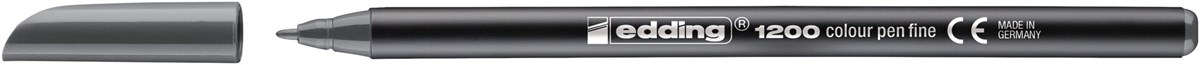 edding 1200 Fasermaler grau, Rundspitze 1 mm (Art.-Nr.: 4-1200012)