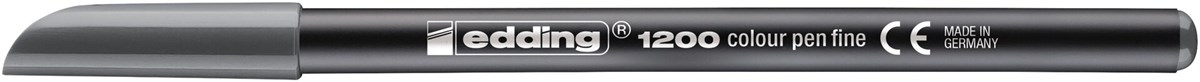 edding 1200 Fasermaler grau, Rundspitze 1 mm (Art.-Nr.: 4-1200012)