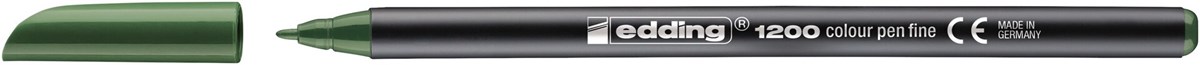 edding 1200 Fasermaler olivgrün, Rundspitze 1 mm (Art.-Nr.: 4-1200015)