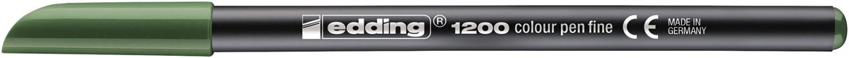 edding 1200 Fasermaler olivgrün, Rundspitze 1 mm (Art.-Nr.: 4-1200015)