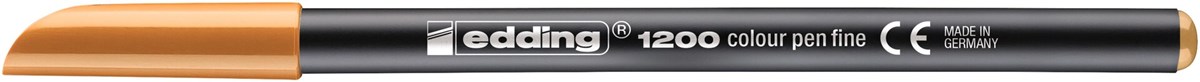 edding 1200 Fasermaler hellorange, Rundspitze 1 mm (Art.-Nr.: 4-1200016)