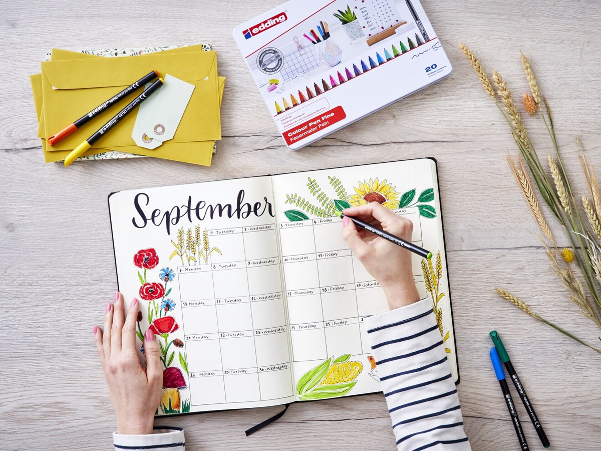 edding 1200 Fasermaler hellorange, Rundspitze 1 mm (Art.-Nr.: 4-1200016)