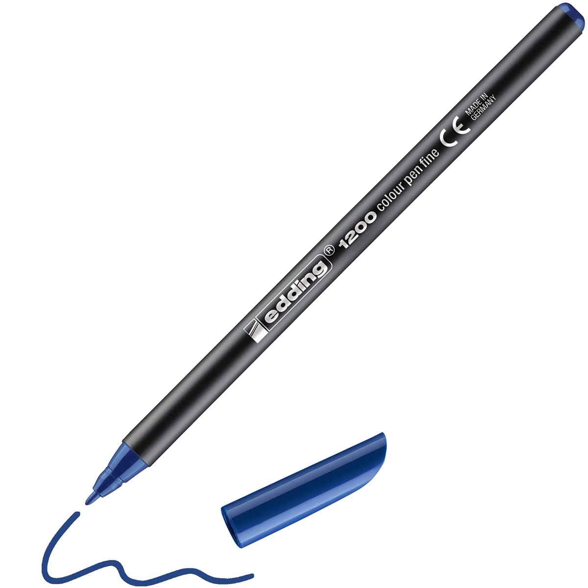 edding 1200 Fasermaler stahlblau, Rundspitze 1 mm (Art.-Nr.: 4-1200017)