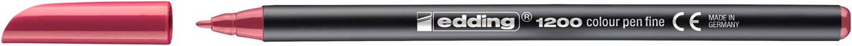 edding 1200 Fasermaler karminrot, Rundspitze 1 mm (Art.-Nr.: 4-1200019)