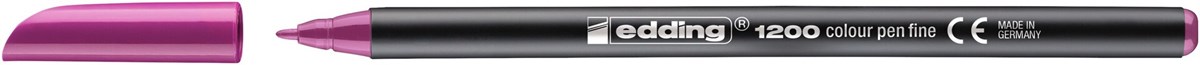 edding 1200 Fasermaler rot-violett, Rundspitze 1 mm (Art.-Nr.: 4-1200020)