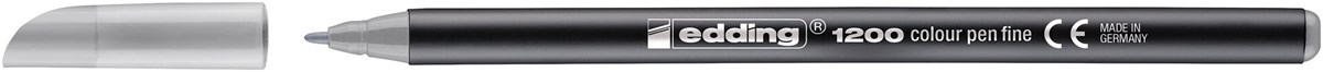 edding 1200 Fasermaler pastell silbergrau, Rundspitze 1 mm (Art.-Nr.: 4-1200026)