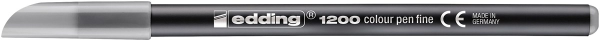 edding 1200 Fasermaler pastell silbergrau, Rundspitze 1 mm (Art.-Nr.: 4-1200026)