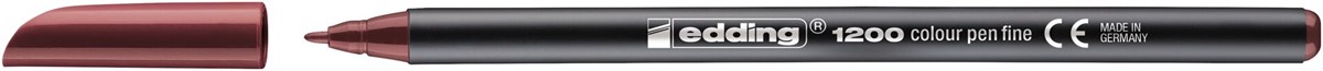 edding 1200 Fasermaler englischrot, Rundspitze 1 mm (Art.-Nr.: 4-1200028)